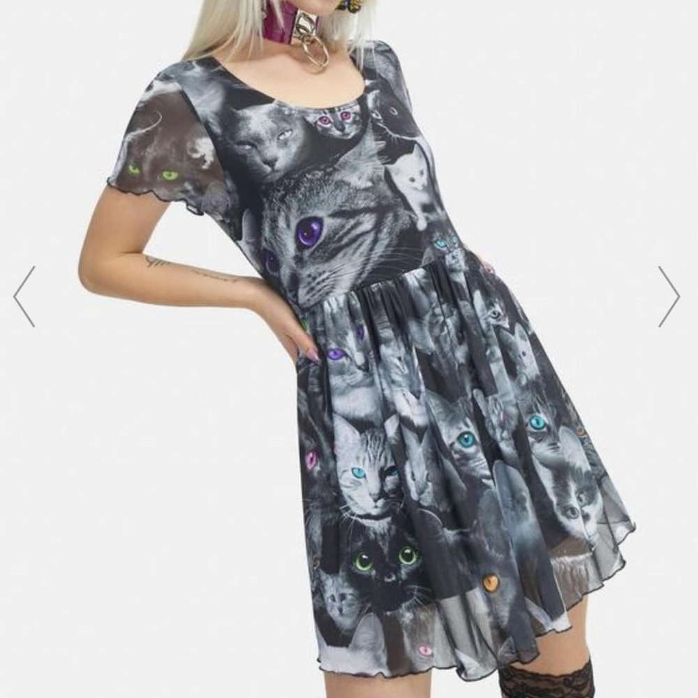 Current Mood Moonlight Meow Dress from Dolls Kill